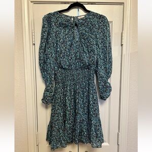 Perfect Condition - REBECCA TAYLOR - Climbing Rose Long-Sleeve Dress - Size M